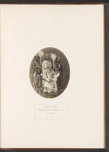 Portrait of Sekunder Begum, a queen of Bhopal, Madhya Pradesh, India