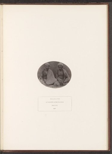 Portrait of two unknown men from the Gawli community of the former Berar in central India