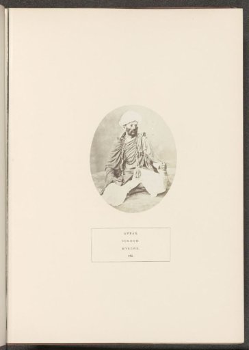 Portrait of an unknown man from the Uppara community of Mysore, Karnataka, India