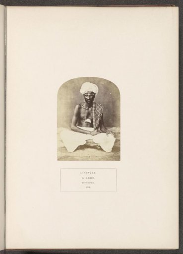 Portrait of an Unknown Man from the Lingayat Community of Mysore, Karnataka, India