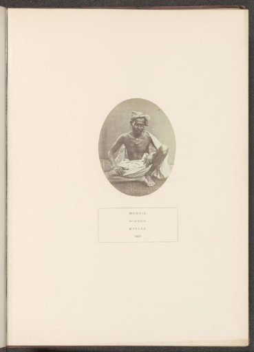 Portrait of an unknown man from the Mochi community (cobbler) of Mysore, Karnataka, India