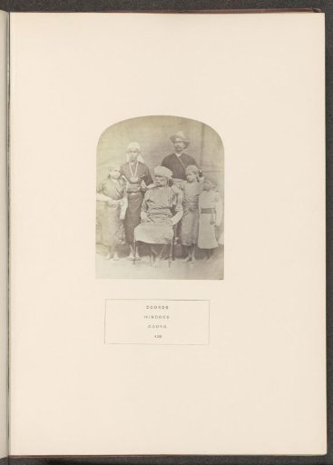 Group portrait of a family from the Kodava community of Kodagu, Karnataka, India