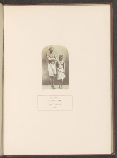Portrait of an unknown man and woman from Travancore, India.