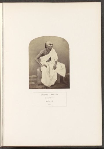 Portrait of an unknown priest from the Smarta Brahmin community of Mysore, Karnataka, India