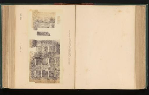 Plate with four images of an enclosure at Amaravati, Andhra Pradesh, India
