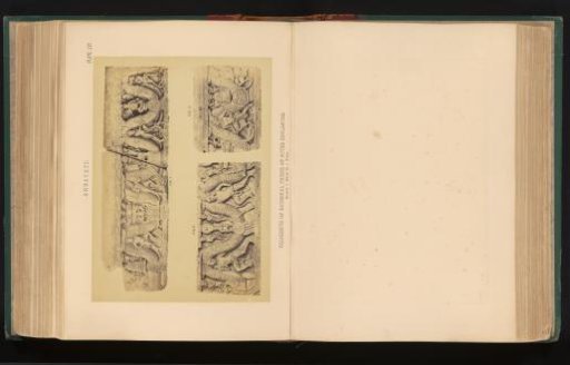 Three fragments of a frieze, Amaravati, Andhra Pradesh, India