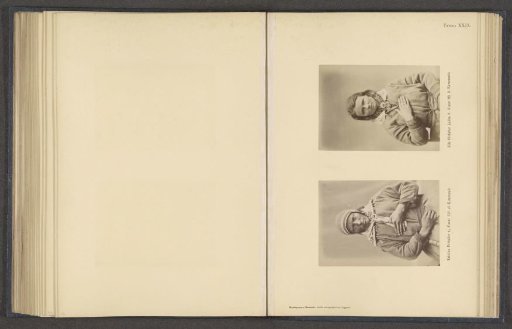 Two portraits of Kristine Perdatter and Ella Olsdatter Labba