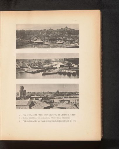 View of Peking from the St. Joseph Church, View of a Water in Peking, and View of Tianjin