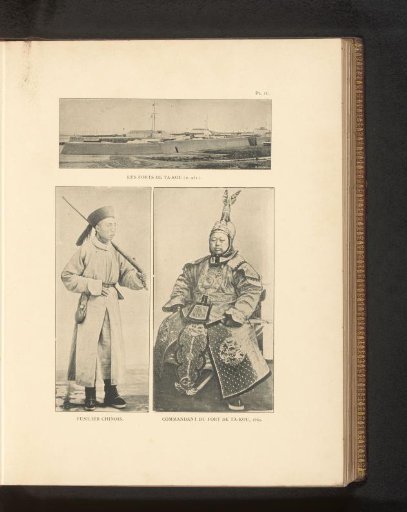 View of a Fort, Portrait of a Sharpshooter and Portrait of the Fort Commander at Ta-Kou