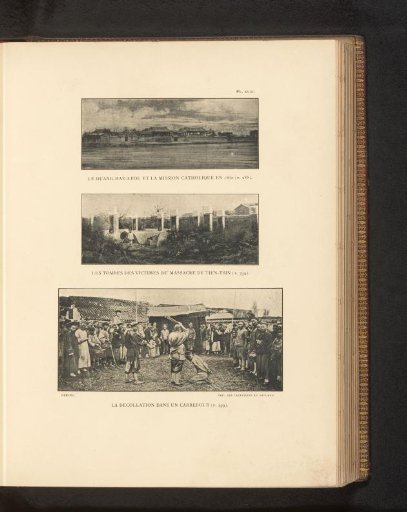 View of buildings by water, Graves of the victims of Tianjin and Beheading of an unknown man