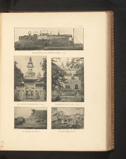 View of the Old Observatory in Peking, Monument, Pagoda, View of the outside of a wall and View of a shopping street