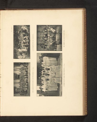 Group of unknown children at an orphanage, Group of unknown Trappists, Group of unknown persons and Group portrait of a band with instruments