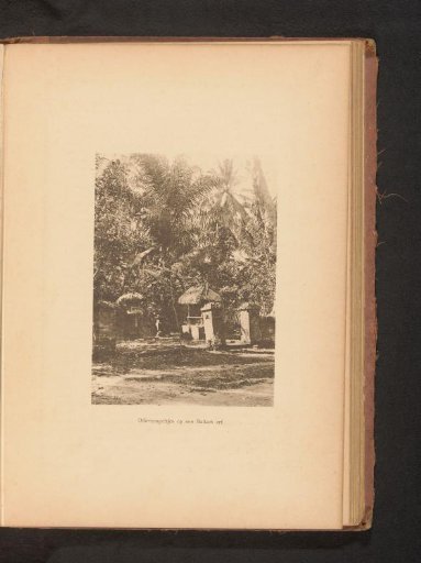 View of an offering temple in a wooded area