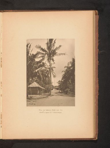 View of an Unknown Man Posing in Front of a Dwelling Along a Path