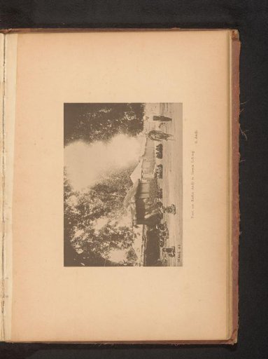 Unknown Persons, Sitting and Standing, Near Various Dwellings