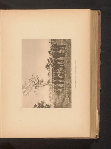 Group portrait of unknown officers at a cannon
