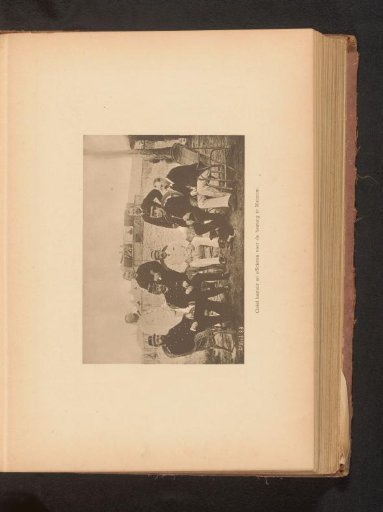 Group portrait of unknown persons and officers