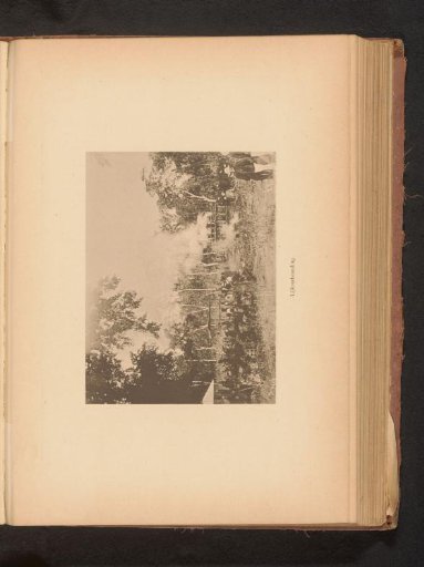 View of a group of unknown people during a cremation