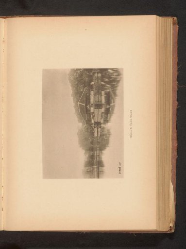 View of a temple on the bank of a river