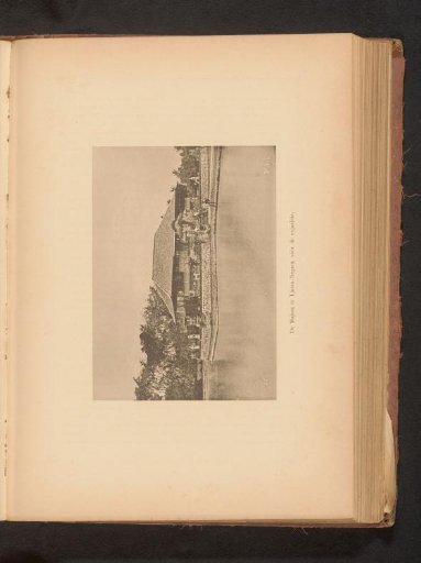 View of a temple on the bank of a river