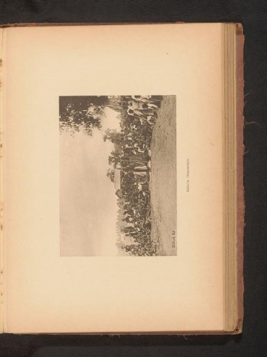 Group of unknown persons watching two dancers