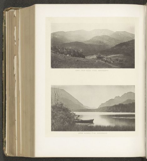 Two landscapes in the Adirondack Mountains