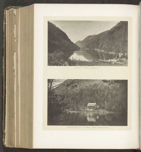 Two views of Edmonds' Ponds in the Adirondack Mountains