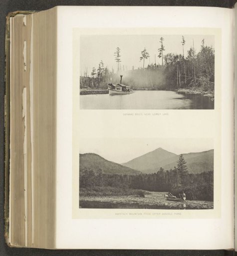 Two landscapes in the Adirondack Mountains