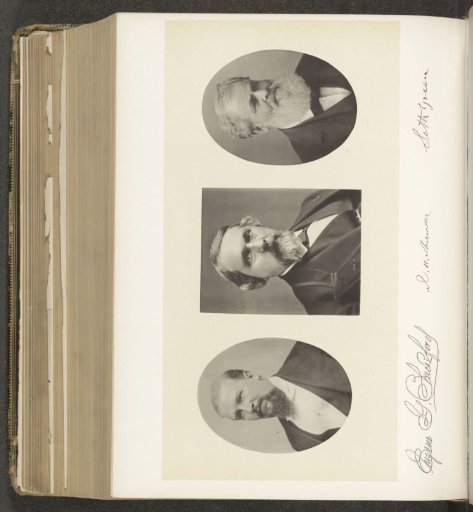 Portraits of four members of the New York State Fishery Commission