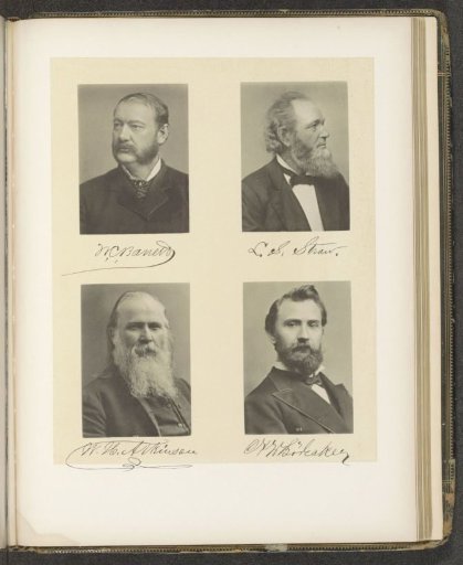 Portraits of four members of the State Dental Society of New York