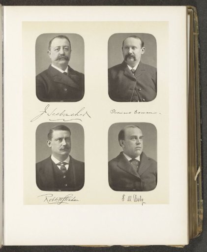 Portraits of four members of the Senate of the State of New York
