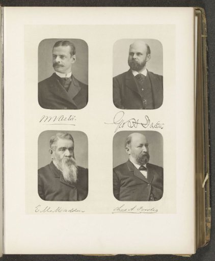 Portraits of four members of the Senate of the State of New York