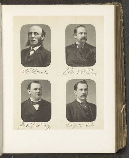 Portraits of four members of the State of New York House of Assembly