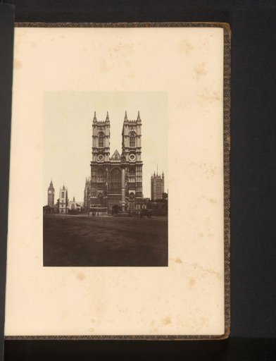 View of Westminster Abbey, the western side