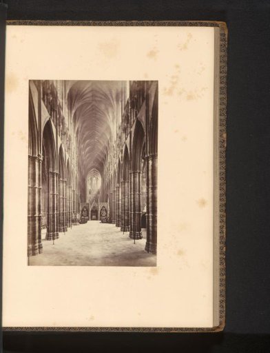 The nave in Westminster Abbey, looking east