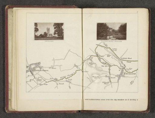 Map with two views of Cricklade