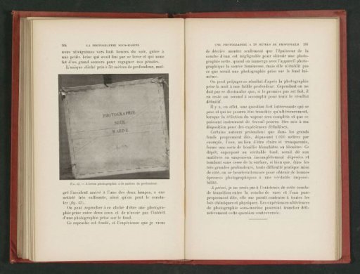 Plaque with text underwater