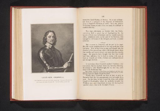 Reproduction of a print of a portrait of Oliver Cromwell
