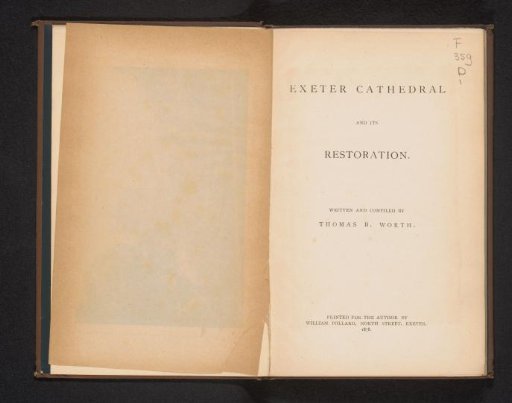 Exeter Cathedral and its restoration