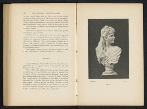 Portrait of an unknown woman on a pedestal