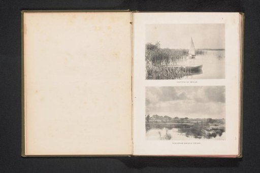 View of Ranworth Broad with two boats