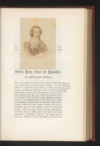 Photographic reproduction of a portrait of Gottfried Heinrich von Pappenheim
