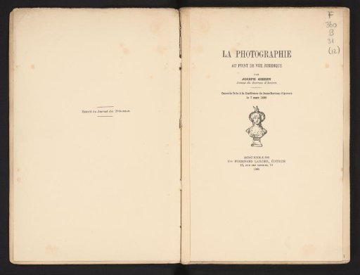 La photographie au point de vue juridique