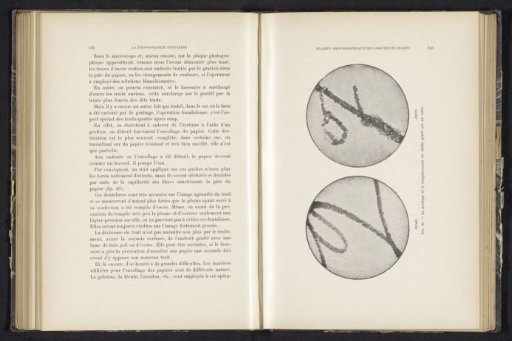 Two enlargements of written text