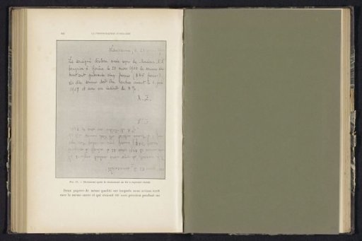 Handwritten letter with transferred text