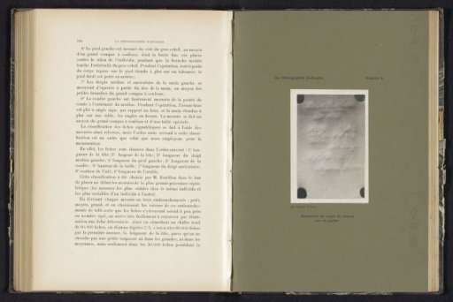 Transferred text on a sheet of paper