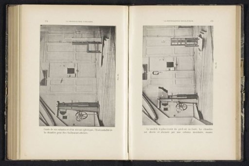 Setup for photographing criminals according to the Bertillon method