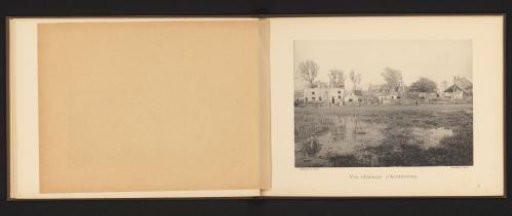 View of Oosterweel with destroyed houses after an explosion of an ammunition factory in 1889