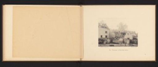 View of Oosterweel with destroyed houses after an explosion of an ammunition factory in 1889