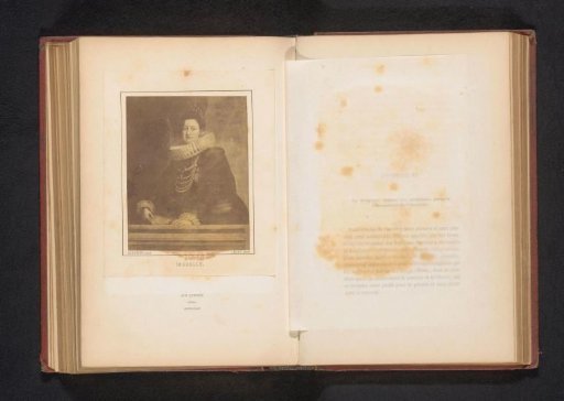 Photographic reproduction of a painted portrait of Archduchess Isabella Clara Eugenia by Peter Paul Rubens